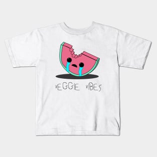 Crying Watermelon | Veggie vibes Kids T-Shirt
